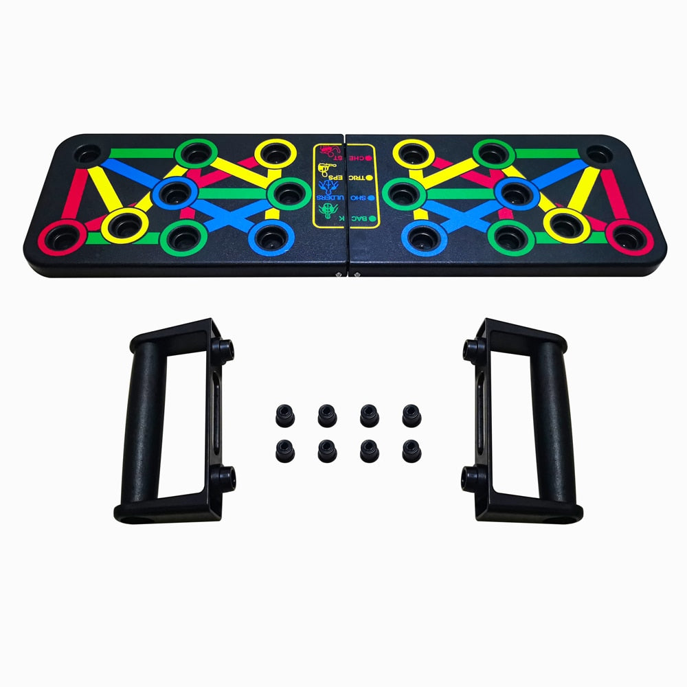 Push Up Board 14 in 1 Push Up Training System Fitness Workout Training Stand Board Pushup Stand Exercise Equipment Indoor Outdoor for Men and Women